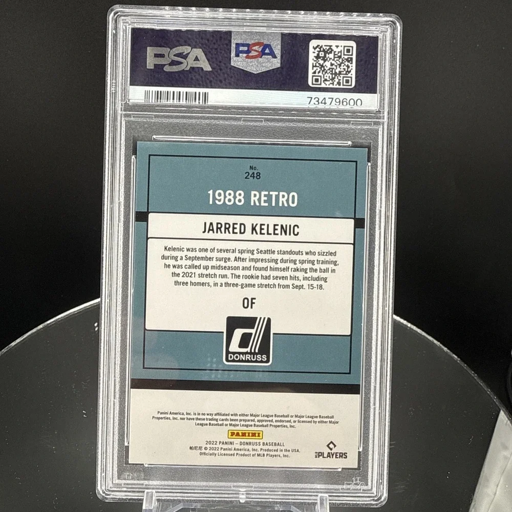 2022 Panini Donruss Season Stat Line  #248 Jarred Kelenic PAS 10 -/14